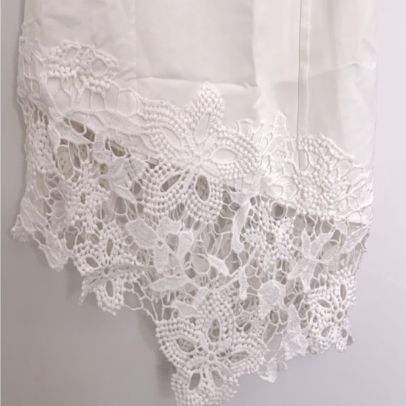 Lovers + Friends Lace Asymmetrical Dress in Ivory - Picture 4 of 7